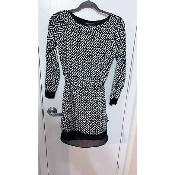 A/X Armani Exchange Abstract Print Belted Dress SZ S - Picture 1 of 10